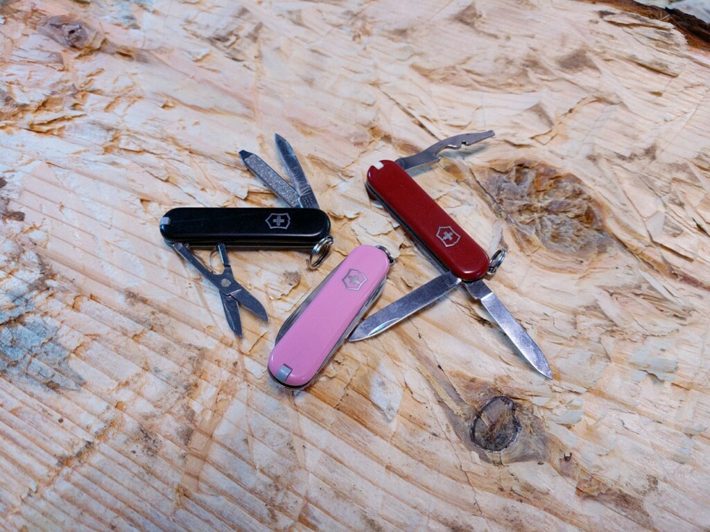 My Collection of three Victorinox Swiss Army Classic SD
